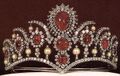 (1967) Ruby and Pearl Tiara; Wedding gift from her in-laws