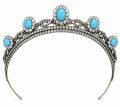 (2024) Diamond and Turquoise Bandeau; Wedding gift from her parents
