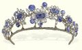 (1981) Sapphire Floral Tiara; Wedding gift from her in-laws