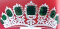 (1962) Emerald Tiara; Wedding gift from her mother-in-law
